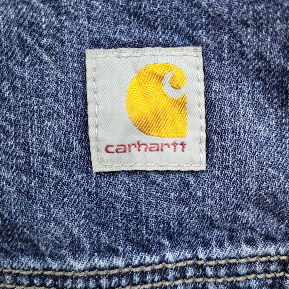 Carhartt Jeans Mens 32x30 Blue Relaxed Fit Flannel Lined Denim BD4942-M - Picture 7 of 8